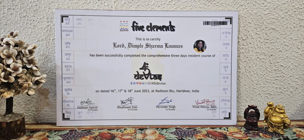 45 Devtas Vastu Shastra Certification