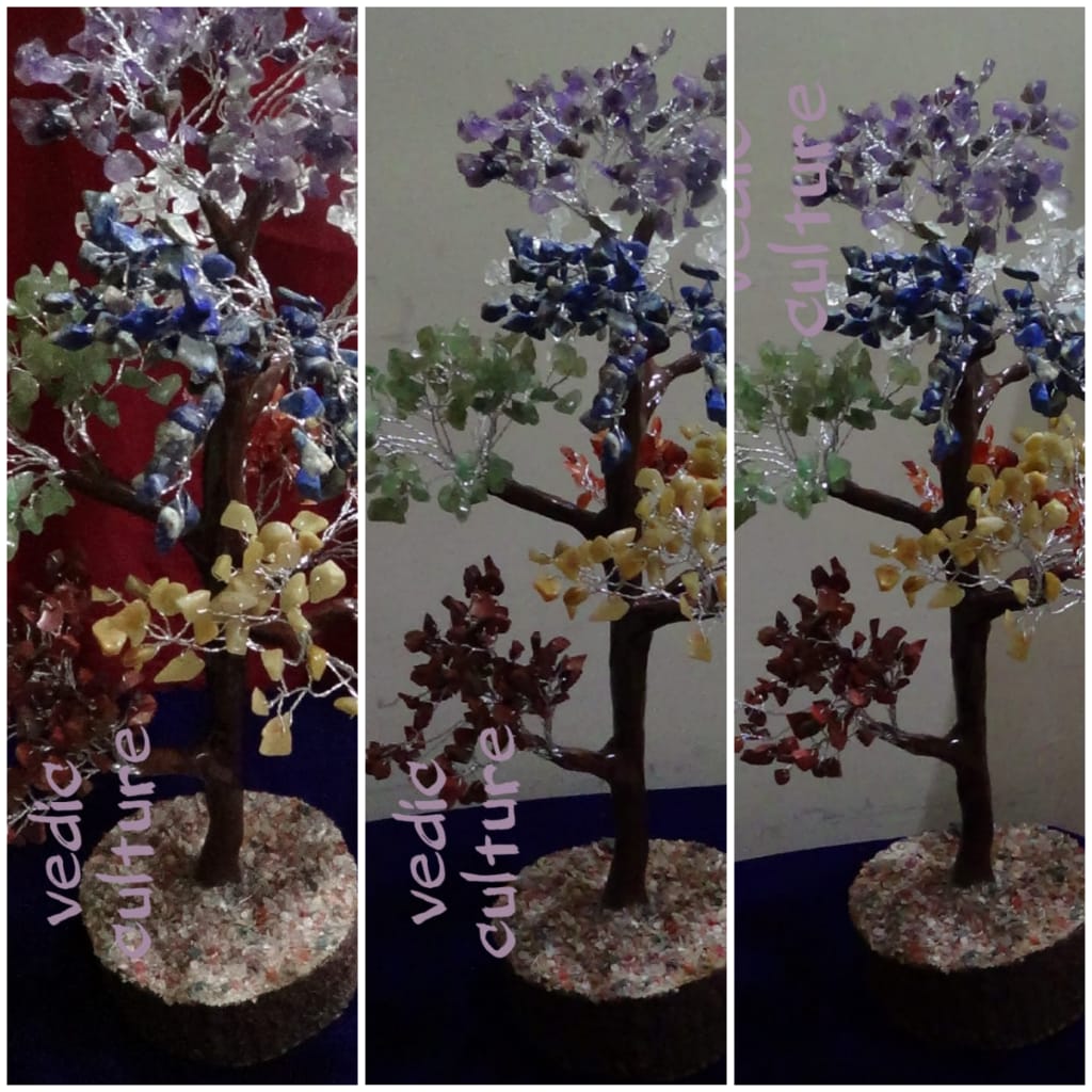 Seven chakra crystals tree Seven chakra crystals tree